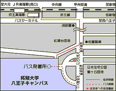高尾駅からのバス